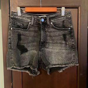 H&M Black Jean Shorts